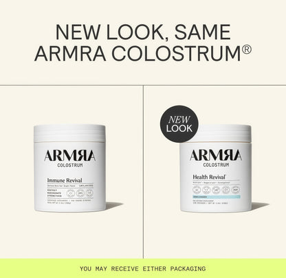ARMRA Colostrum Powder | Unflavored| Gut Health & Bloating |Skin & Hair |Immunity | Keto, Gluten & Fat-Free |120 Servings